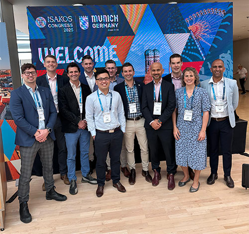 Catching up with past Perth Fellows at  ISAKOS Congress 2025 in Munich, Germany